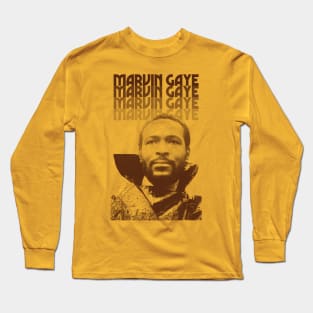 Marvin Gaye Retro Iconic Design Long Sleeve T-Shirt